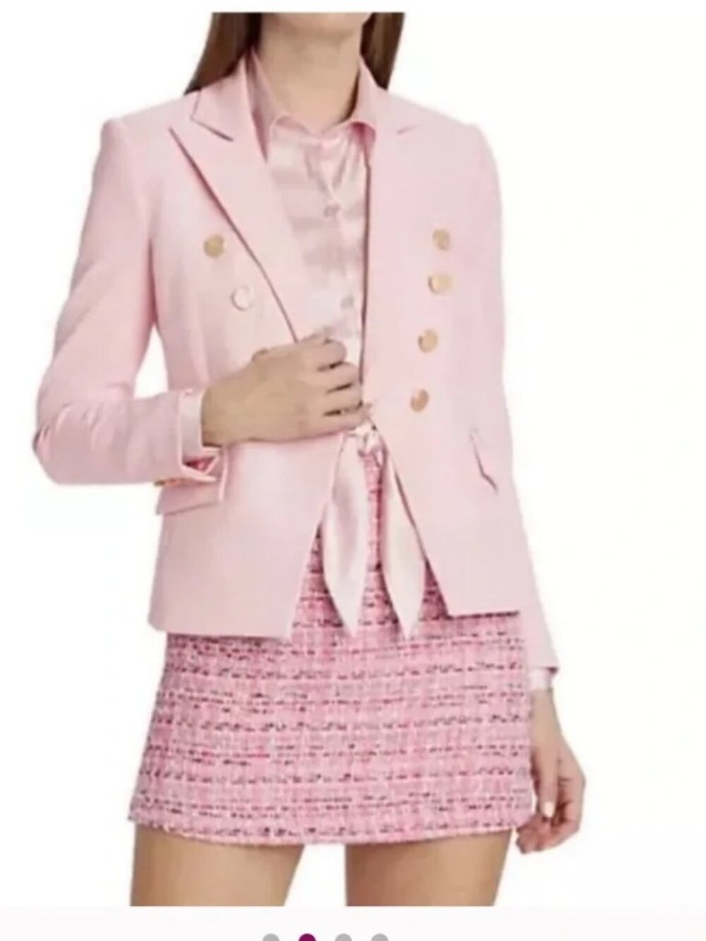 NWT Women Generation Love Amelia Ballet Slipper Pink (Item- 311) Crepe Jacket XS